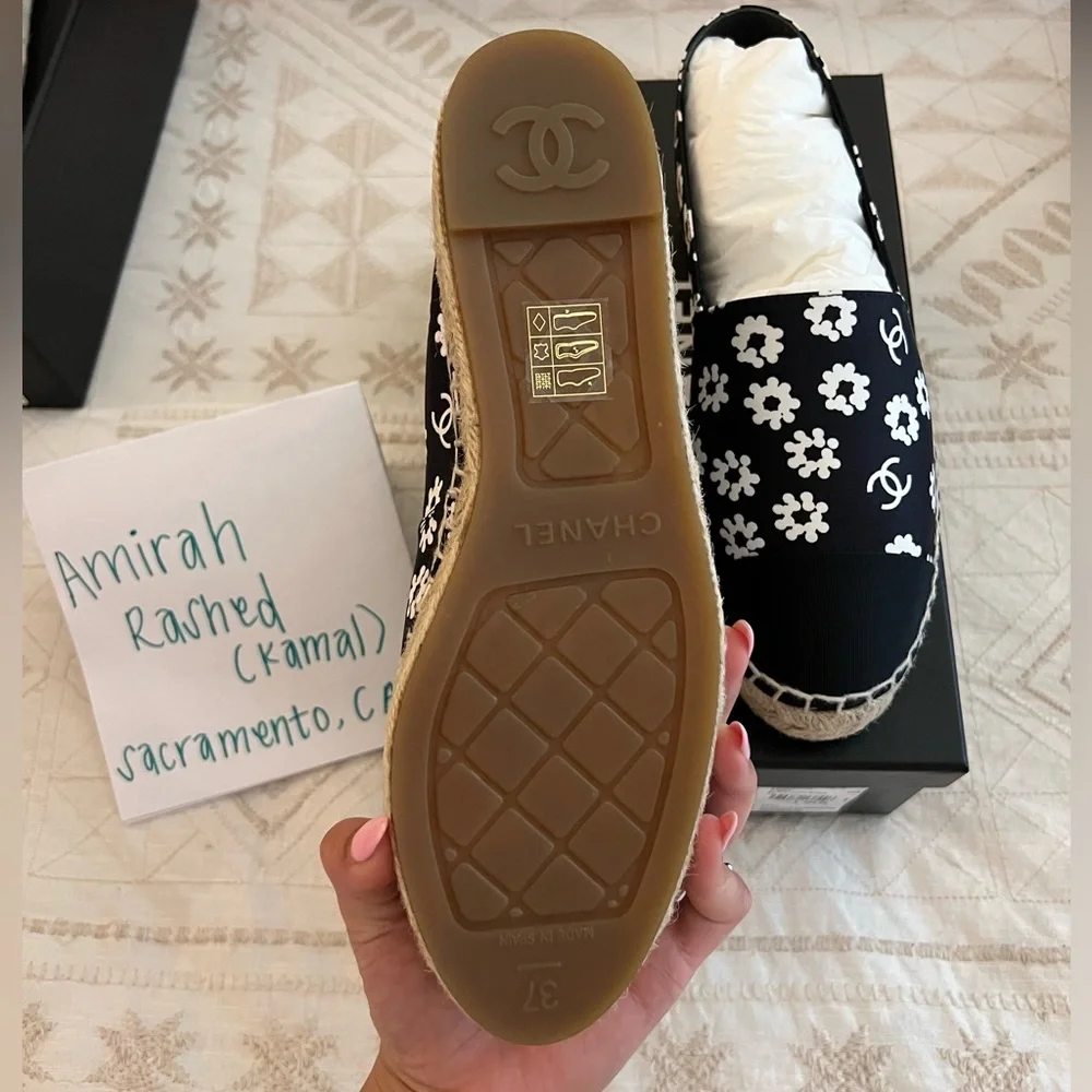 BNIB  22P Chanel floral espadrilles size 37 - Picture 3 of 10